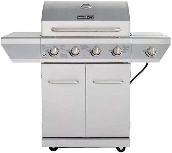 Nexgrill 4-Burner Propane Gas Grill with Side Burner