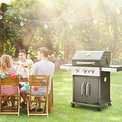 Royal Gourmet GG3201S Cabinet Propane Gas Grill with Side Burner