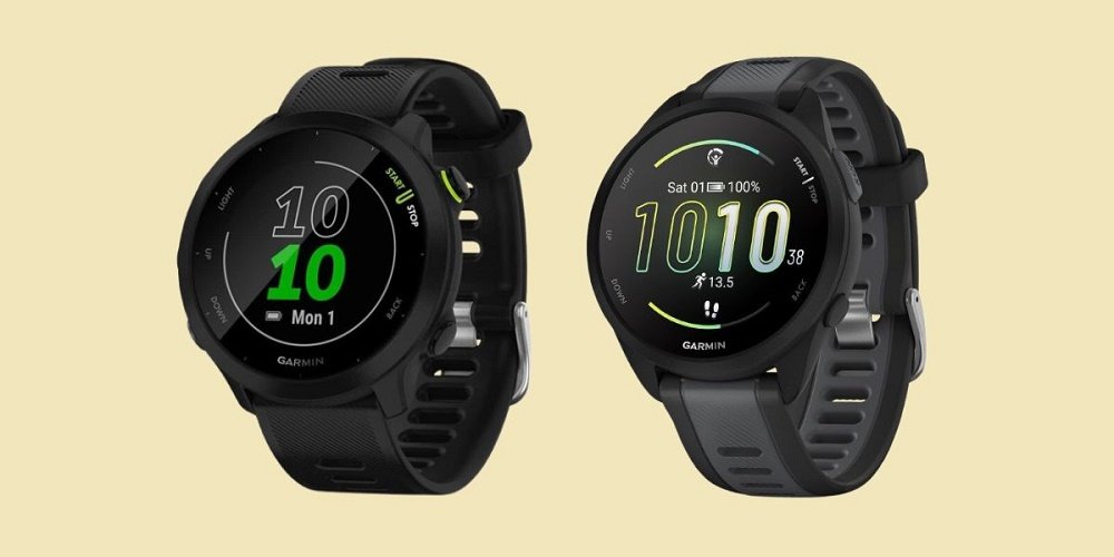 Garmin Forerunner 55 vs 165